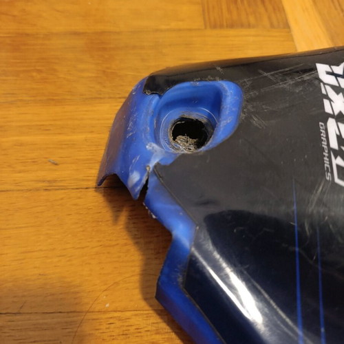 Yamaha WR 250F plastic parts used, blue/white, complete set