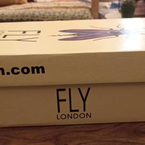 Fly London leather pumps new in brown and orange