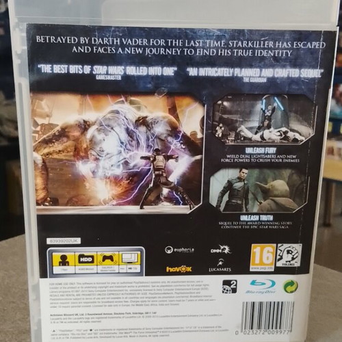 Star Wars The Force Unleashed 2 PlayStation 3 game like new