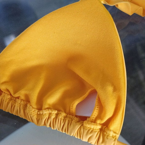 Valeria Beach Bum bikini new, size Small, yellow