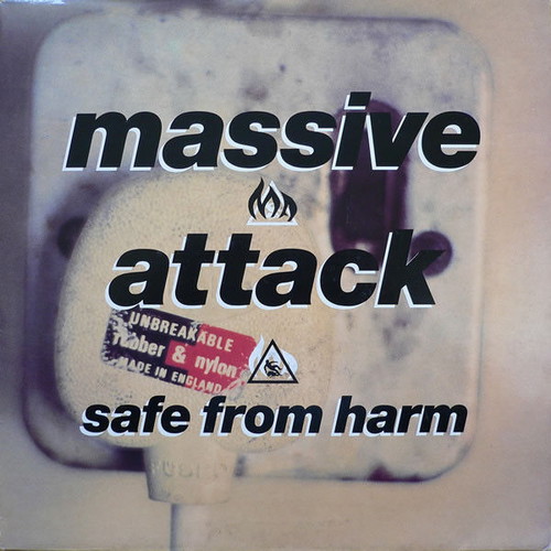 Massive Attack Safe From Harm vinyl record used, electronic