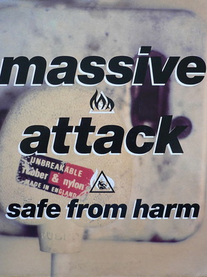 Massive Attack Safe From Harm vinyl record used, electronic
