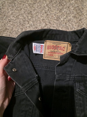 Big Stack black denim jacket like new