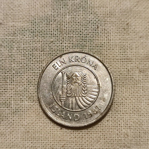 Coin from Iceland used