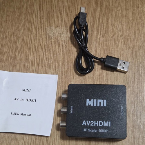 Mini AV2HDMI converter new, RCA to HDMI upscaler