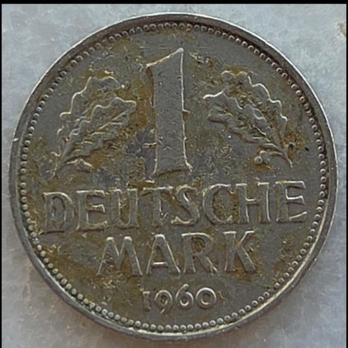 1 Deutsche Mark coin 1960