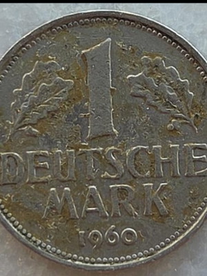1 Deutsche Mark coin 1960