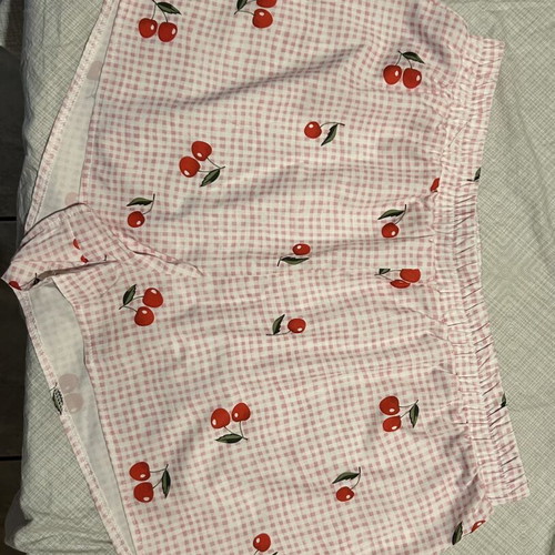 Cherry set new, white and pink, size XL