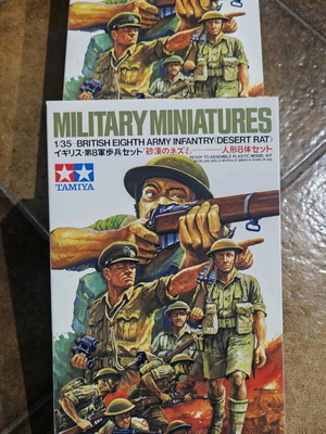 British Eighth Army Infantry (Desert Rats) plastic model kit new
