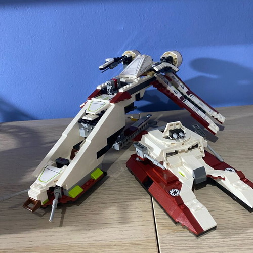 Lego Republic Dropship and Fighter Tank moc like new
