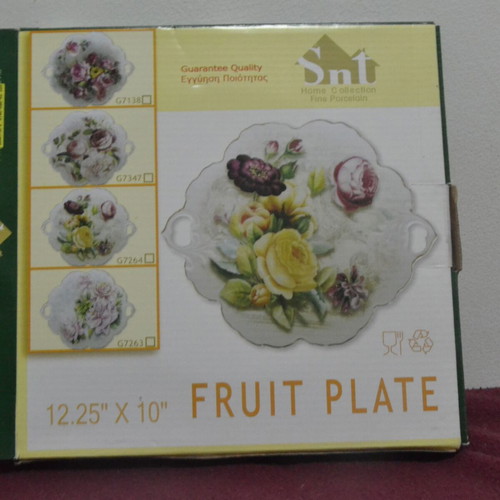 Serving tray new with rose decoration