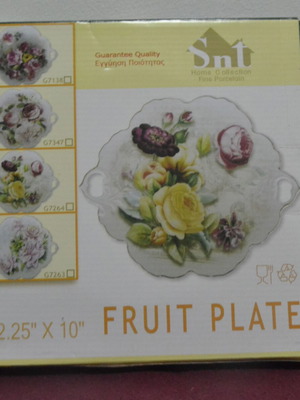 Serving tray new with rose decoration