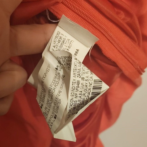 Coral Balloon Mini Dress Zara like new, size M