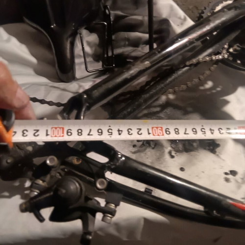 Aluminum bicycle frame with parts like new
