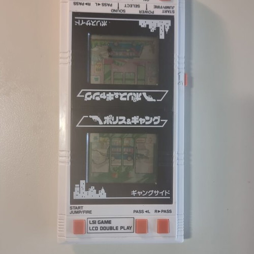Bandai LSI Game LCD Double Play Police & Gang handheld console