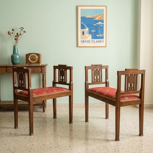 Skyrian antique multipurpose furniture set of 2 used, 60 cm length