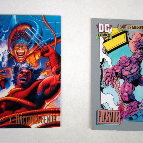 DC Comics Plasmus & Marvel X-Tinction Agenda vintage trading cards pack