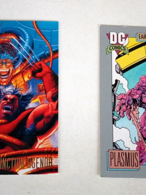DC Comics Plasmus & Marvel X-Tinction Agenda vintage trading cards pack