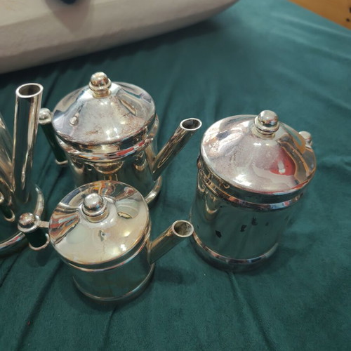 Mappin & Webb vintage silver-plated four-piece coffee and tea service set