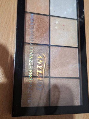 AnyLady highlighter and bronzer palette used