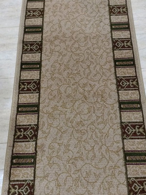 Wool rug runner 0.80x2.60 new in earth tones