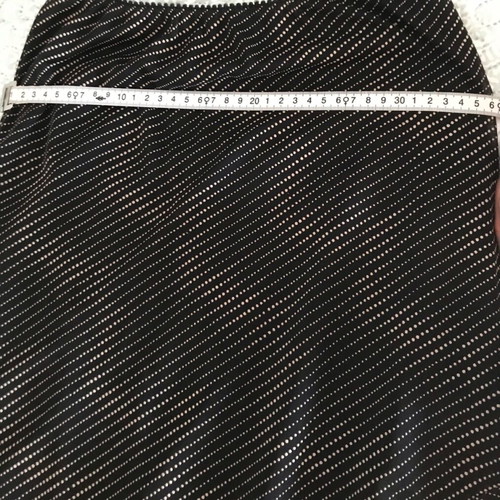 Skirt set with blouse bustier like new, black and beige