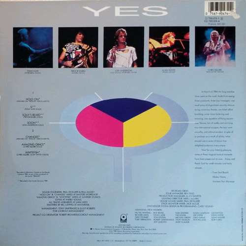 Yes 9012Live The Solos vinyl used, rock