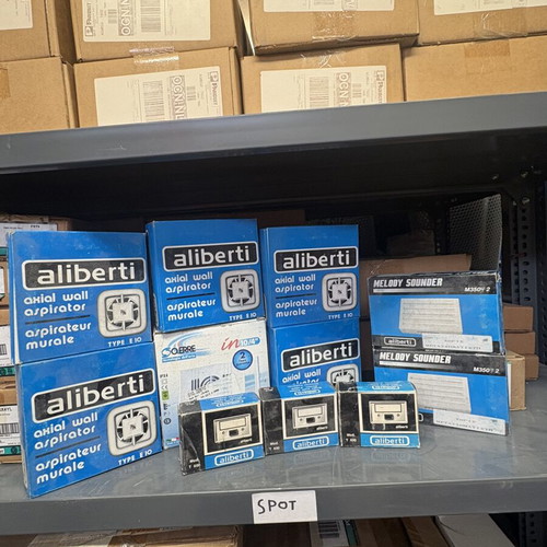 Aliberti doorbells, buttons and ventilators new