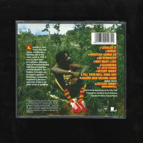 Peter Tosh Legalize It CD 1999 reggae used