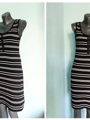 FIG cotton dress like new, sporty striped model