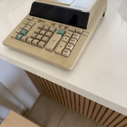 Nasco NS-1250PD printing calculator used, vintage model