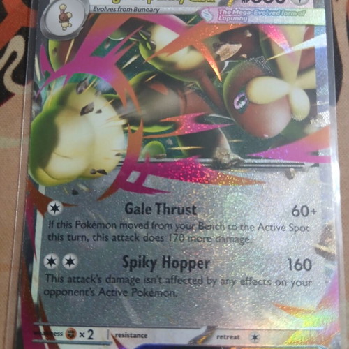 Pokemon TCG Mega Lopunny ex 084/094 Phantasmal Flames like new