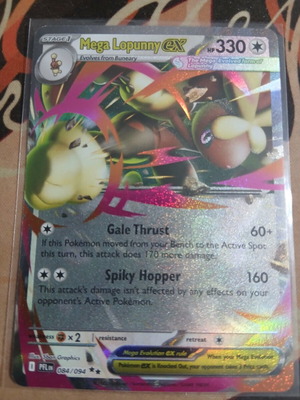Pokemon TCG Mega Lopunny ex 084/094 Phantasmal Flames like new
