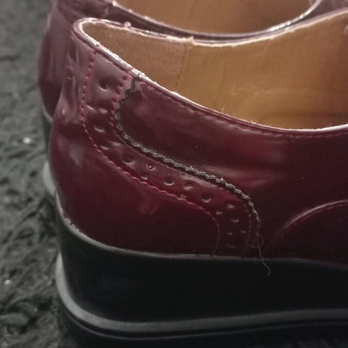 Oxford women's shoes size 39 like new, brown and red