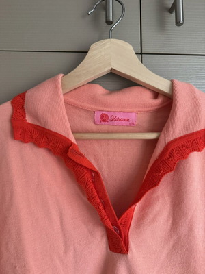 Karavan polo shirt like new, peach, size L