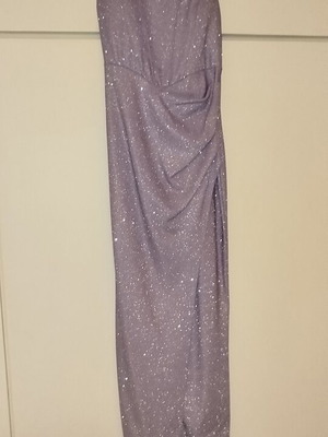 New Line purple iridescent maxi dress