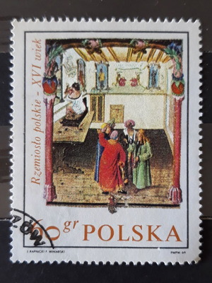 Γραμματόσημο Poland 1969 16th Century Trades in Paintings νέο