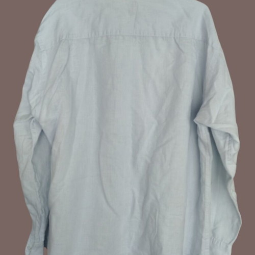 Camel men's linen shirt used, size L, light blue