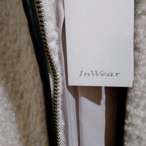 In Wear wool coat new, off white, size XL