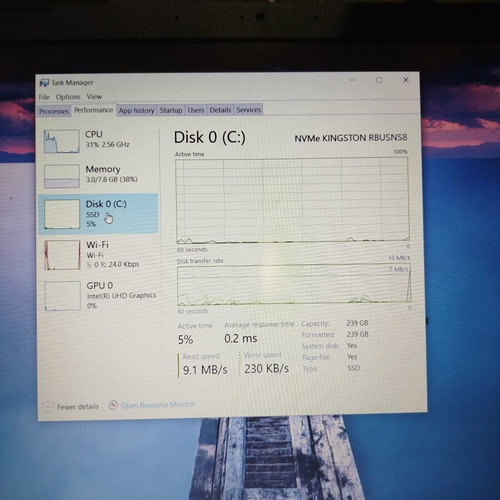 Acer Aspire 3 laptop used, Intel Core i3, 8GB RAM, 256GB SSD