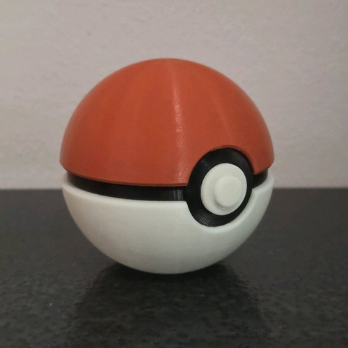 Classic Pokémon Pokéball 3D printed, made to order