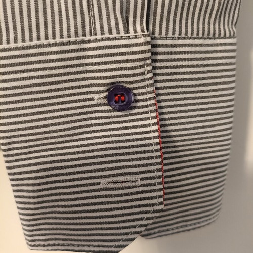 Women's long-sleeve shirt like new, medium, striped