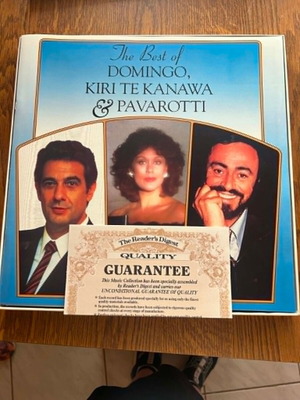 The Best of Domingo, Kiri Te Kanawa & Pavarotti vinyl box set new, classical