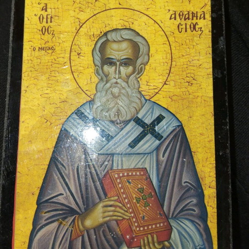 Christian icon Saint Athanasios the Great like new