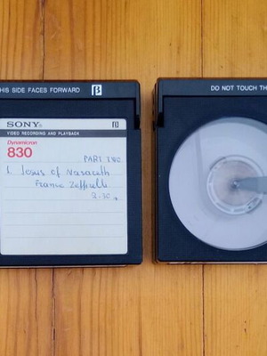 Beta Max video cassettes used, pack of 2, Jesus of Nazareth