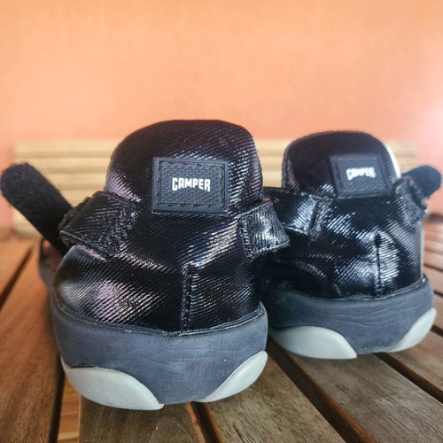 Camper patent leather sandals used, size 37, black