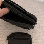 Leather bag and wallet set new, dark brown and black