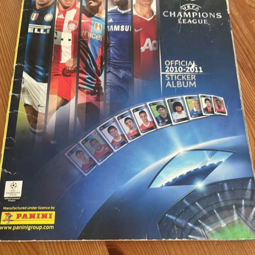Uefa Champions League 2010-2011 Panini sticker album used