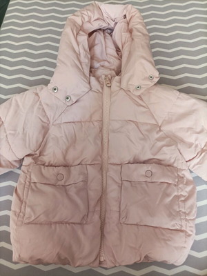 Zara winter jacket used for 2-3 years old, pink
