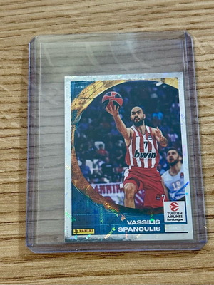 Αυτοκόλλητο Βασίλης Σπανούλης καινούργιο Panini Euroleague 2024-25